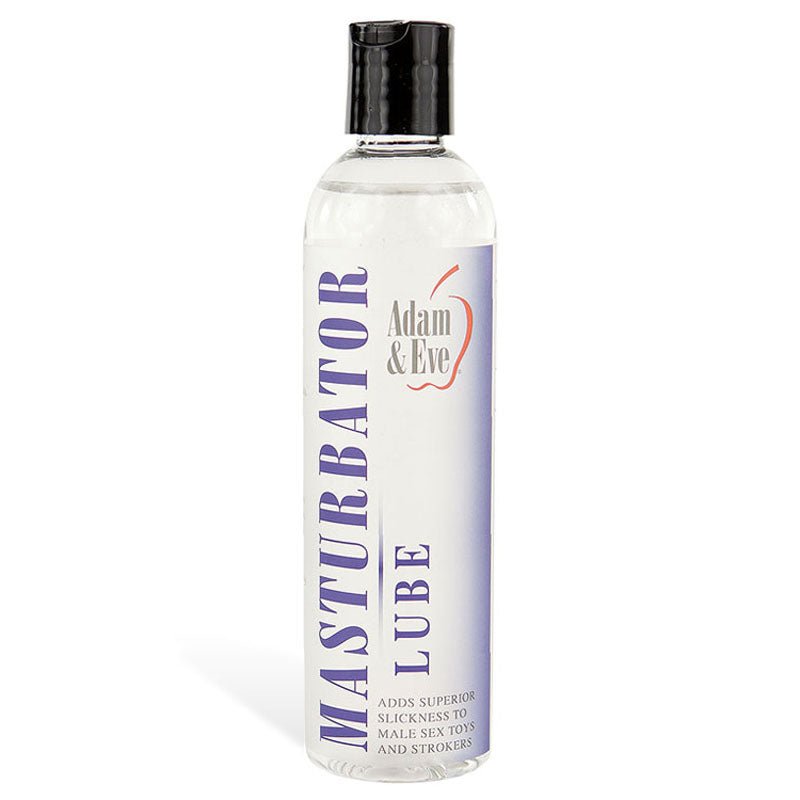 Adam & Eve Masturbator Lube - Water Based Lubricant - 237 ml (8 oz) Bottle - silkandsin