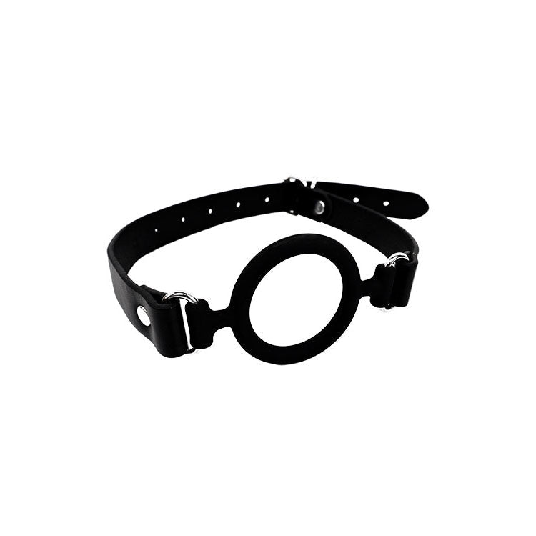 Adam & Eve OPEN WIDE - Black Adjustable Mouth Restraint - silkandsin