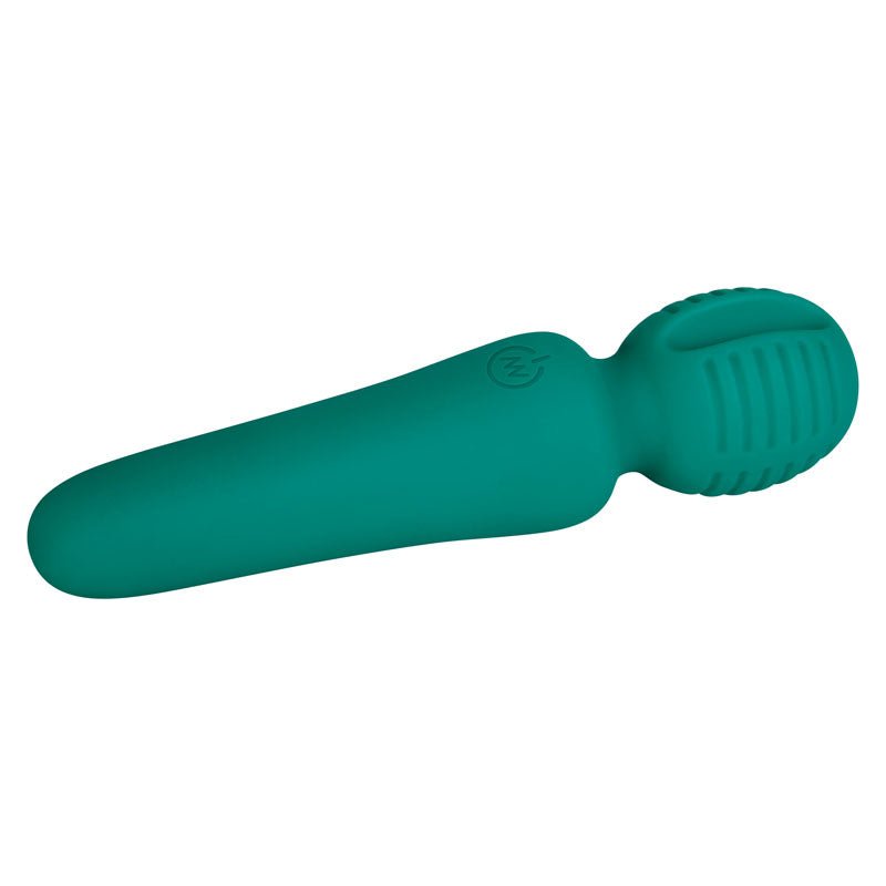Adam & Eve Petite Private Pleasure Wand - Green 14.8 cm USB Rechargeable Massager Wand - Silk and Sin