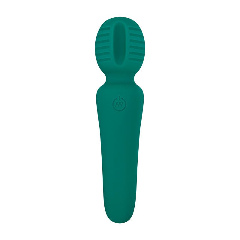 Adam & Eve Petite Private Pleasure Wand - Green 14.8 cm USB Rechargeable Massager Wand - Silk and Sin