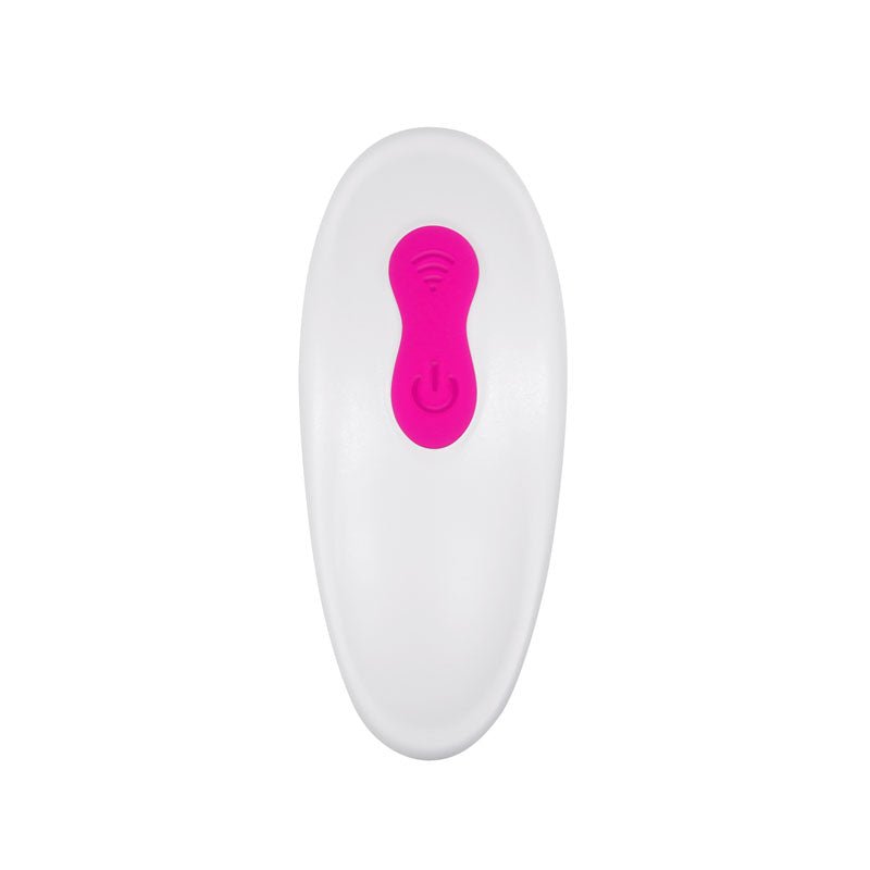 Adam & Eve Rechargeable Dual Entry Vibe - Pink USB Rechargeable Vibrator with Remote Control - Silk and Sin