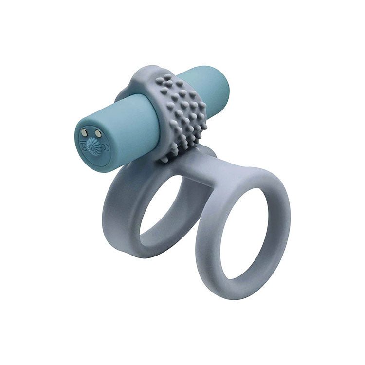 Adam & Eve ROCKIN RUMBLER ENHANCERS - Silicone Cock Rings with Rechargeable Vibrating Bullet - Set of 3 - silkandsin