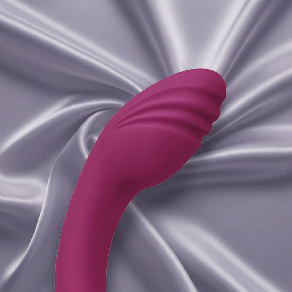 Adam & Eve ROSE GOLD CLIT TICKLER - Red 22 cm USB Rechargeable Rabbit Vibrator - Silk and Sin