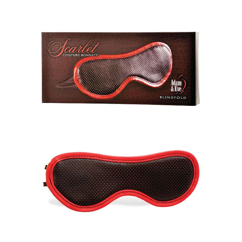 Adam & Eve Scarlet Couture Blindfold - Black/Red Blindfold - Silk and Sin