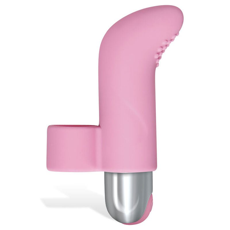 Adam & Eve Silicone Rechargeable Finger Vibe - Pink USB Rechargeable Finger Stimulator - Silk and Sin