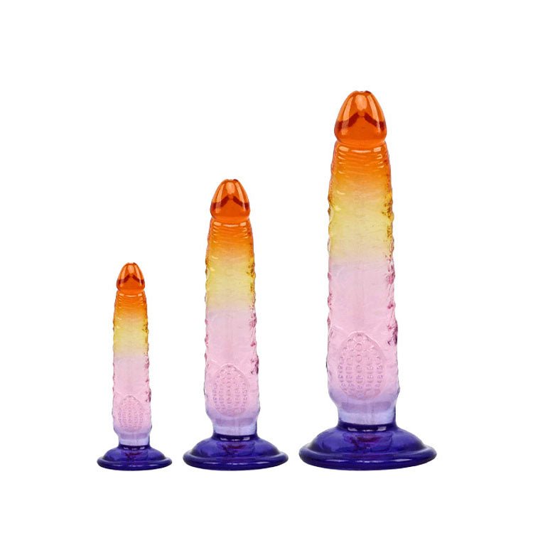 Adam & Eve SUNSET DREAMS TRIO - Multicoloured - Multicoloured Dildos - Set of 3 Sizes - silkandsin