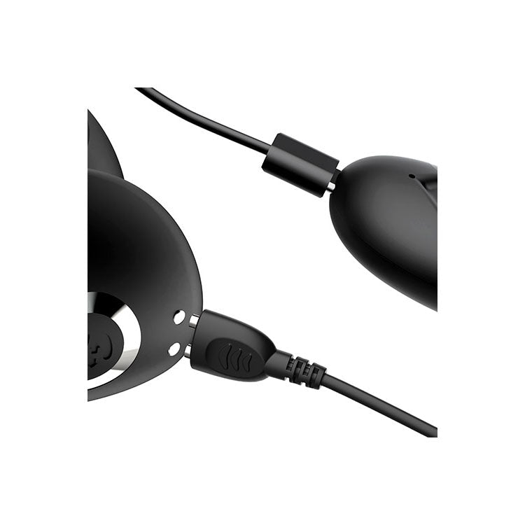 Adam & Eve THE GREAT EXPANDER - Black 14 cm USB Rechargeable Thrusting & Expanding Prostate Massager with Wireless Remote - silkandsin