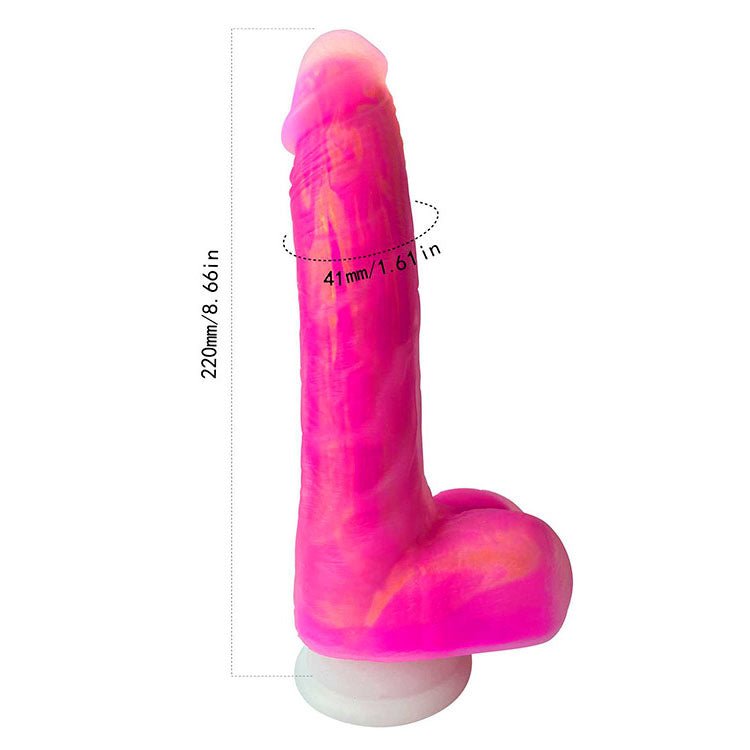 Adam & Eve THE SQUIGGLER - Pink 22.8 cm USB Rechargeable Thrusting Vibrating & Gyrating Dildo with Wireless Remote - silkandsin