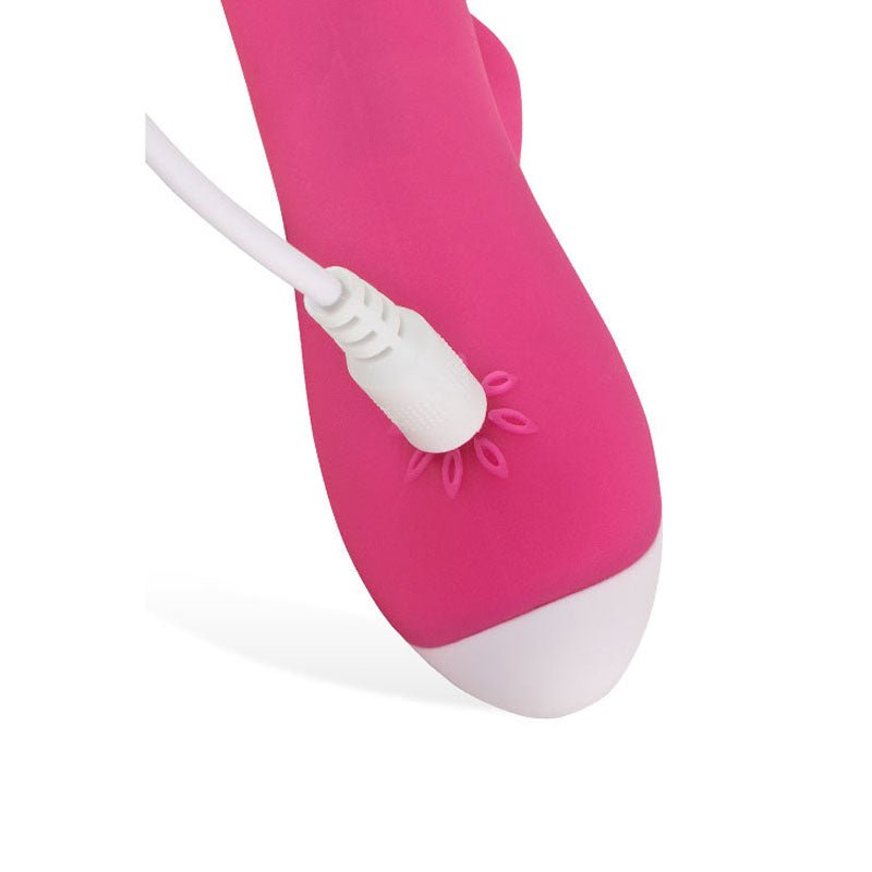 Adam & Eve The Warming Rabbit G - Pink 21.6 cm (8.5'') USB Rechargeable Warming Rabbit Vibrator - Silk and Sin