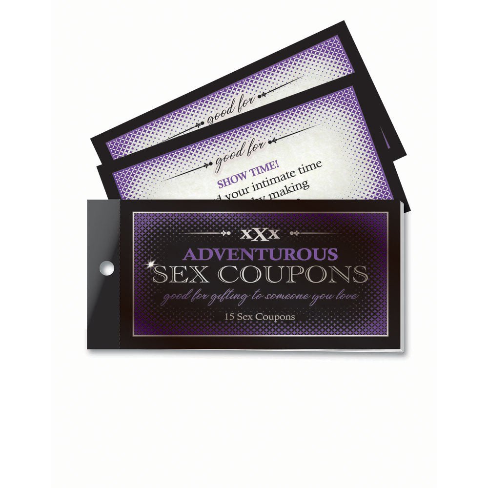 Adventurous Sex Coupons - Set of 15 Coupons - Silk and Sin