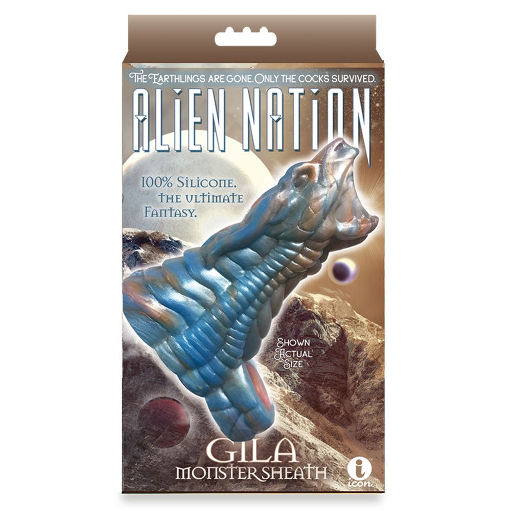 Alien Nation - Gila - Blue/Gold 14 cm Penis Sheath - Silk and Sin