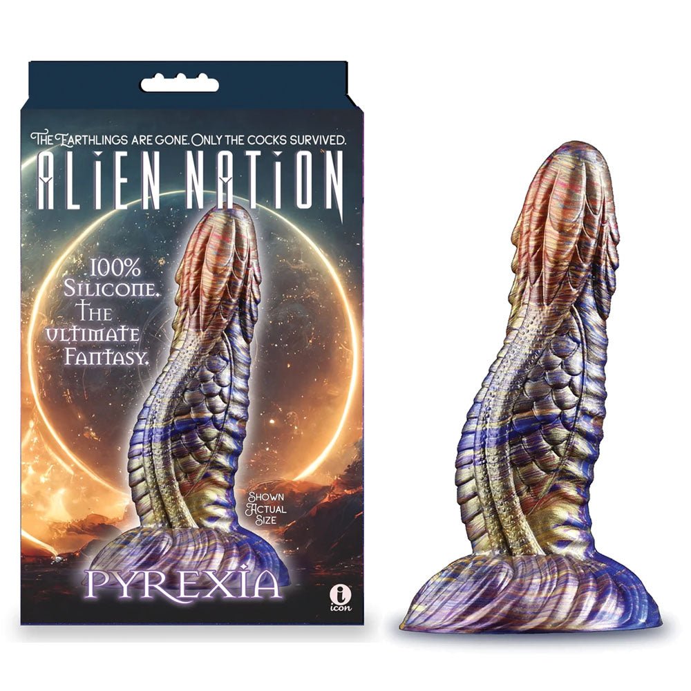 Alien Nation - Pyrexia - Metallic Coloured 17.8 cm Fantasy Dong - Silk and Sin