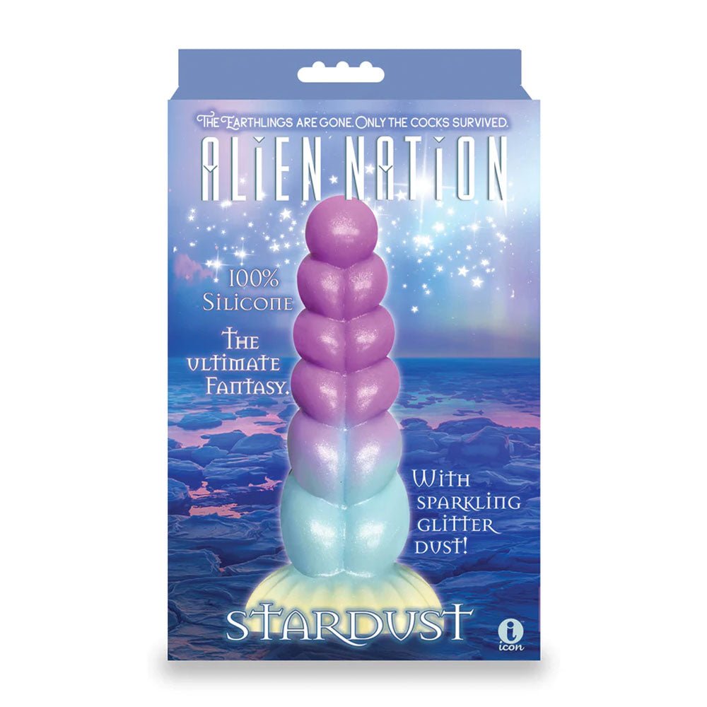 Alien Nation - Stardust - Glitter Rainbow 21 cm Fantasy Dong - Silk and Sin