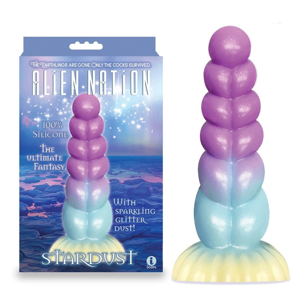 Alien Nation - Stardust - Glitter Rainbow 21 cm Fantasy Dong - Silk and Sin