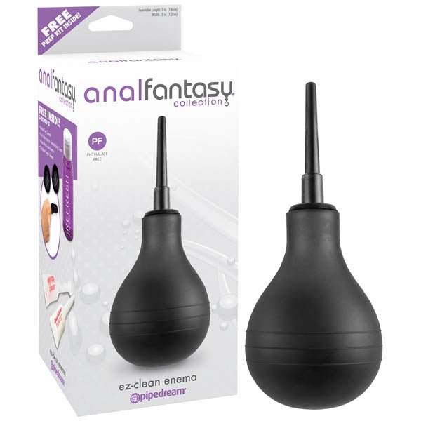 Anal Fantasy Collection EZ - Clean Enema - Black Enema - silkandsin