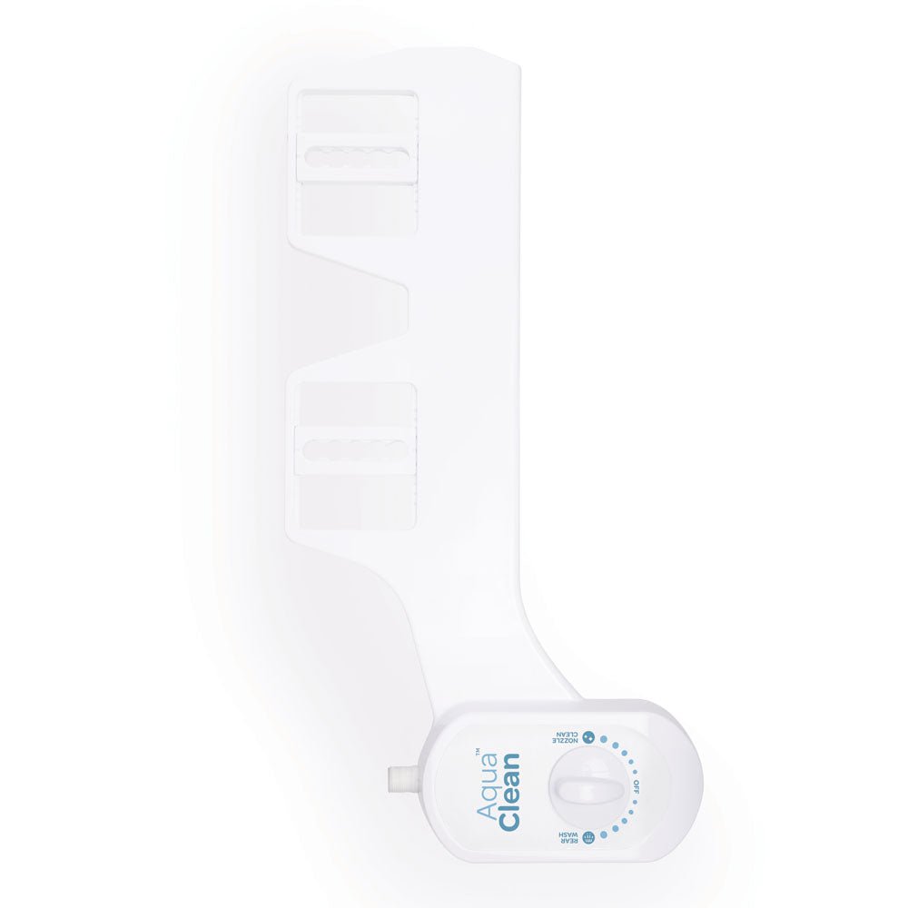 AquaClean Swift Spray Slim Toilet Bidet Attachment - White Non-Electric Bidet Attachment - Silk and Sin