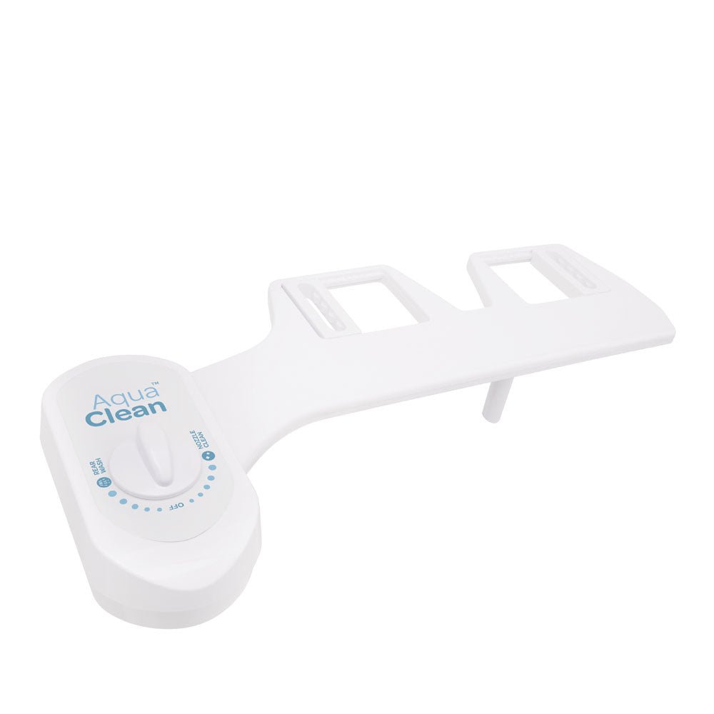 AquaClean Swift Spray Slim Toilet Bidet Attachment - White Non-Electric Bidet Attachment - Silk and Sin