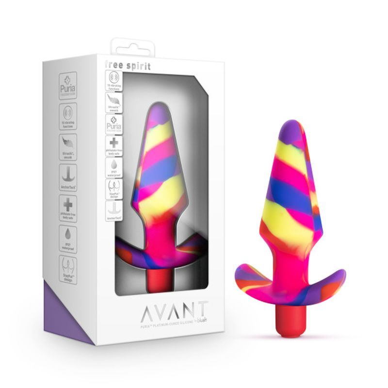 Avant Free Spirit Scarlet Silicone Butt Plug - Silk and Sin