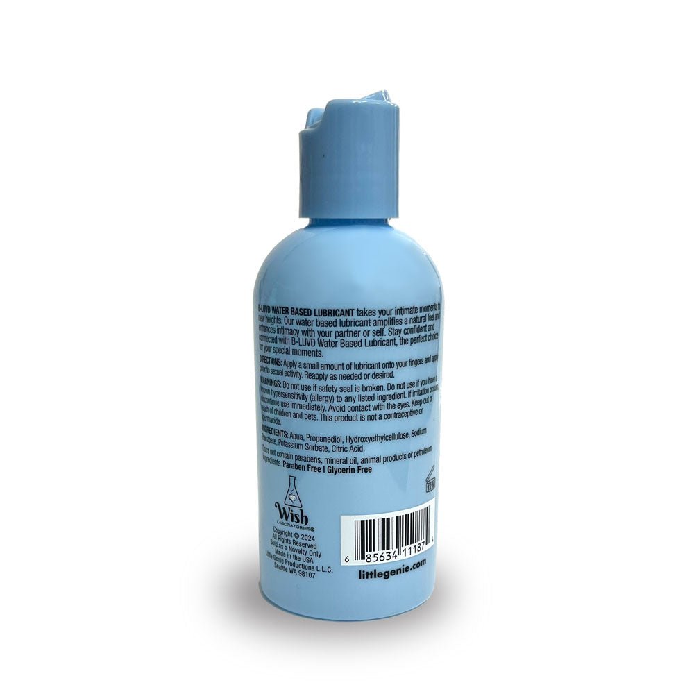 B-LUVD Water Based Lubricant - Water Based Lubricant - 118 ml Bottle - Silk and Sin