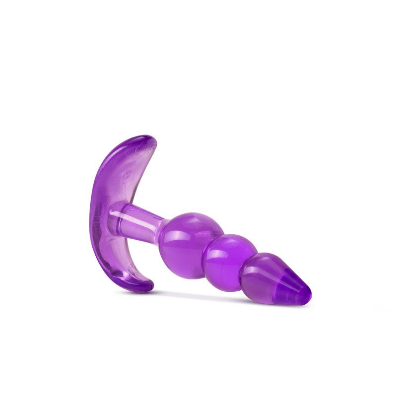 B Yours Triple Bead Anal Plug - Purple 9.5 cm Butt Plug - Silk and Sin