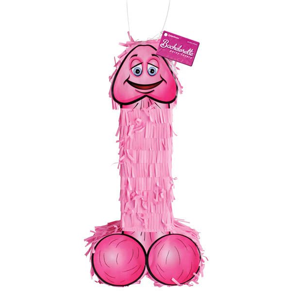 Bachelorette Party Favors Pecker Piñata - Pink Hen's Night Novelty - silkandsin