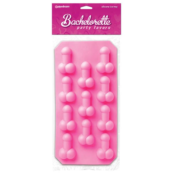 Bachelorette Party Favors Silicone Penis Ice Tray - Pink Silicone Ice Tray - silkandsin