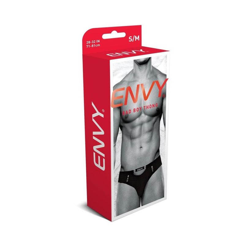 Bad Boy Thong Black - Silk and Sin