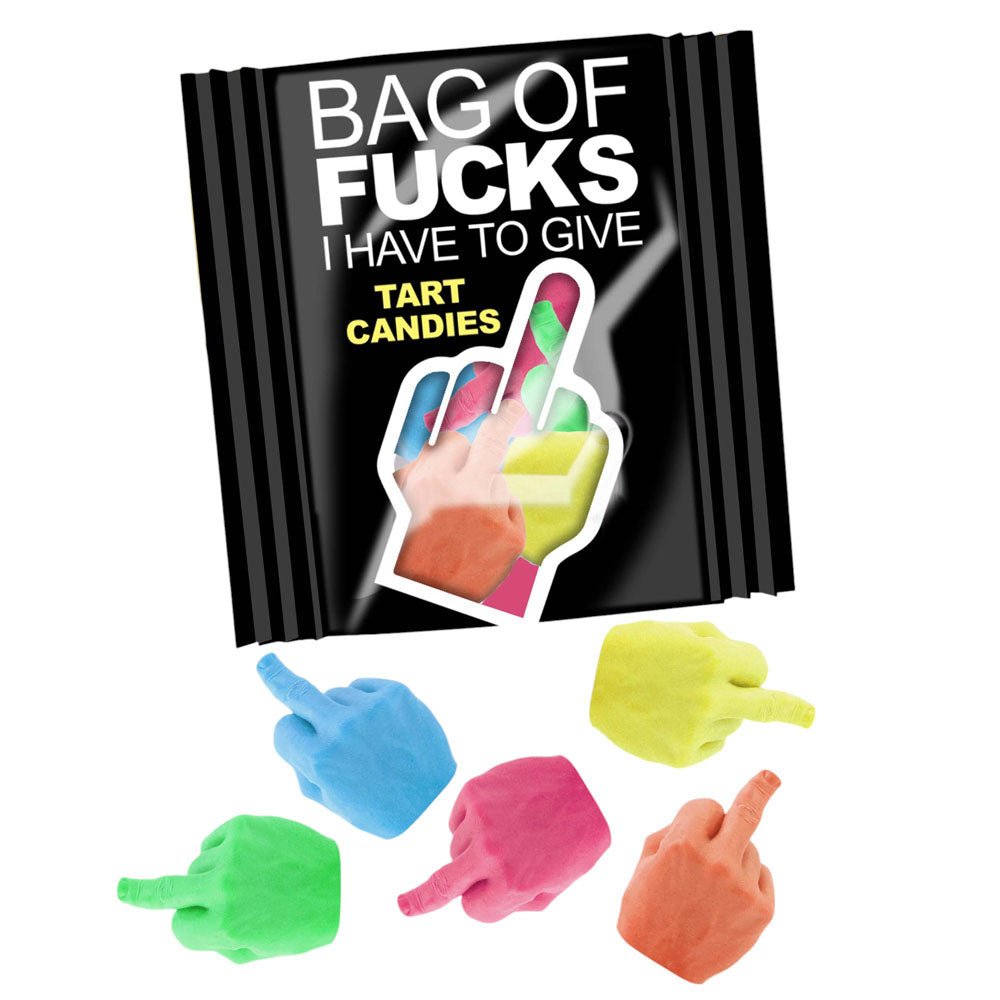 Bag Of Fucks I Have To Give - Bag of 25 - Fruit Flavoured Lollies - Bag of 25 Mini Packs - silkandsin