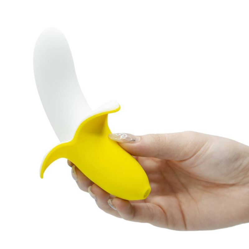 Banana Bliss 13cm Silicone Slimline Vibrator Massager - Silk and Sin