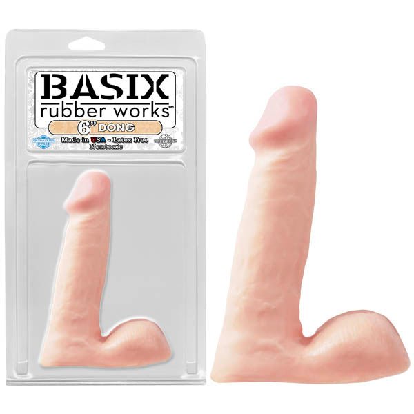 Basix Rubber Works 6'' Dong - Flesh 15.25 cm (6'') Dong - silkandsin