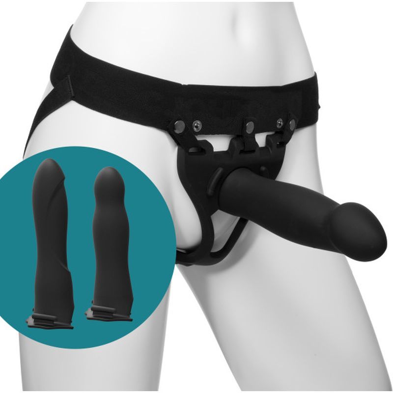 Be Ready 4 Pc Hollow Silicone Strap-On Set - Silk and Sin