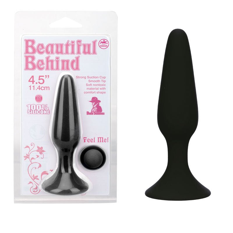 Beautiful Behind - Black 11.5 cm Butt Plug - Silk and Sin