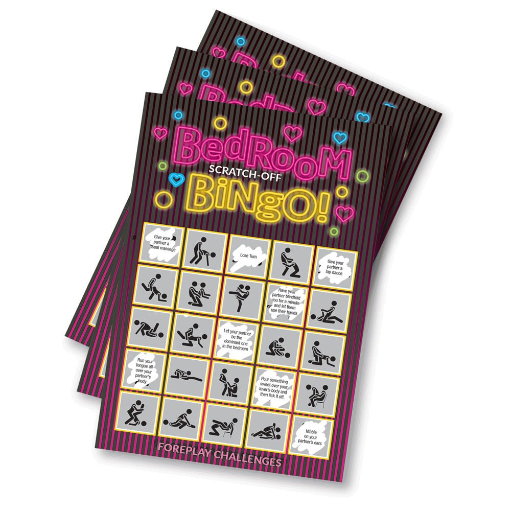 Bedroom Bingo - Foreplay Scratcher Card - Silk and Sin