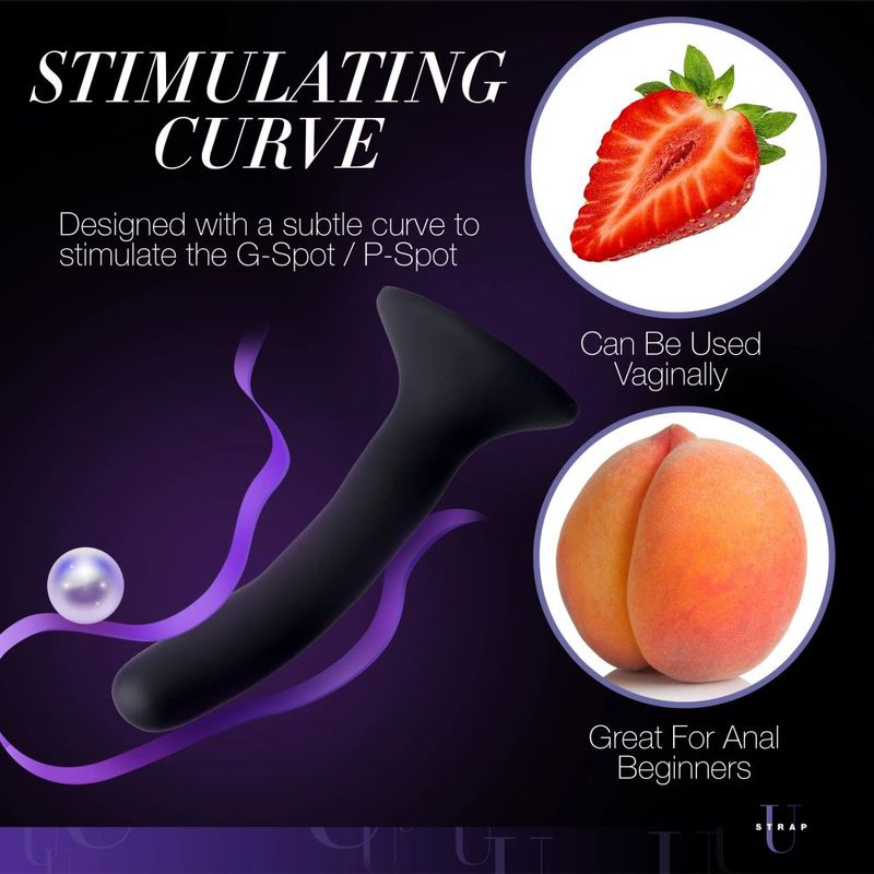 Black Silicone Strap-On Dildo Small - Silk and Sin