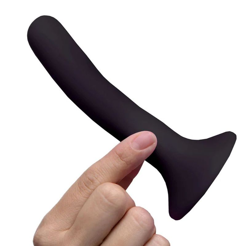 Black Silicone Strap-On Dildo Small - Silk and Sin