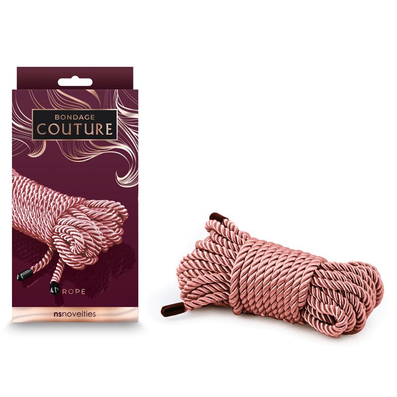 Bondage Couture Rope - Rose Gold - Rose Gold Bondage Rope - 7.6 metre - Silk and Sin