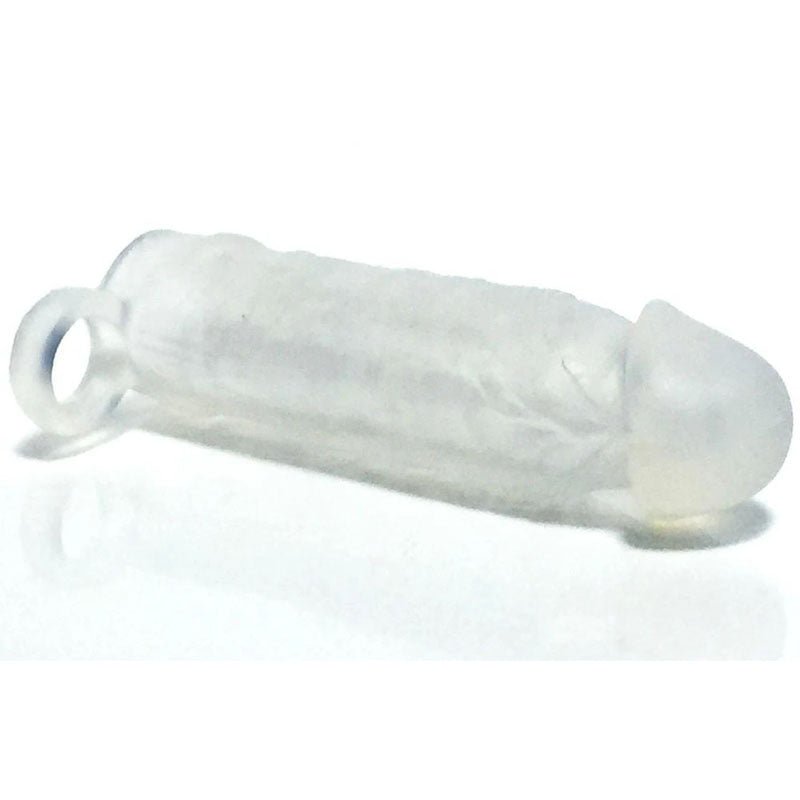 Boneyard Meaty Cock Extender - Clear - Clear Penis Extender Sleeve - Silk and Sin