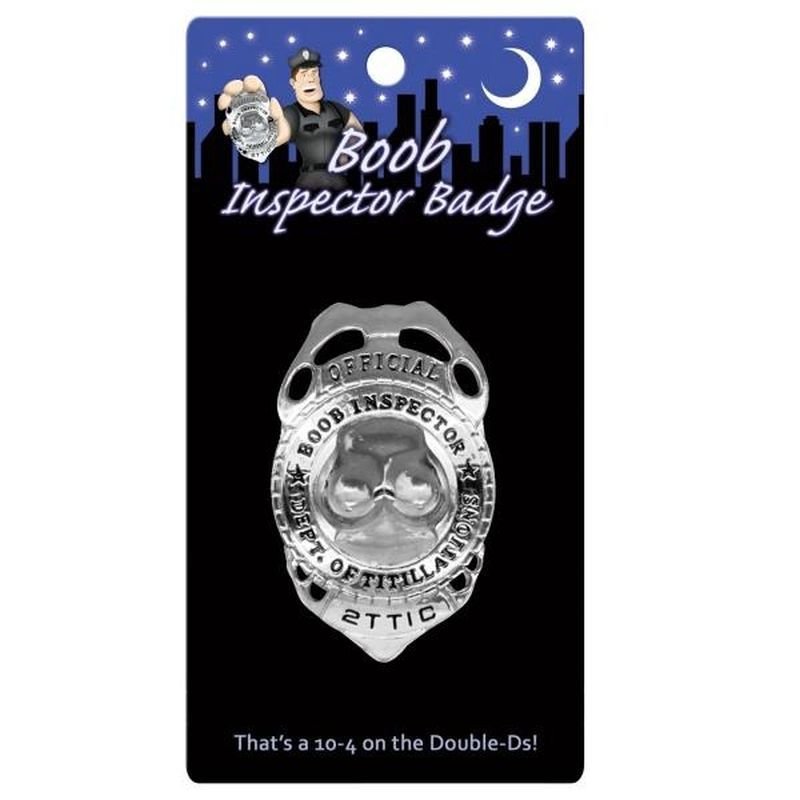 Boob Inspector Badge - Silk and Sin