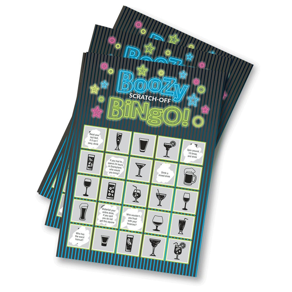 Boozy Bingo - Drinking Scratcher Card - Silk and Sin