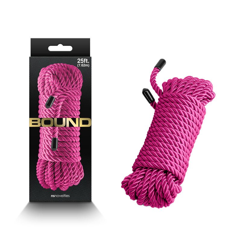 Bound Rope - Pink - Pink Bondage Rope - 7.6 metre length - Silk and Sin