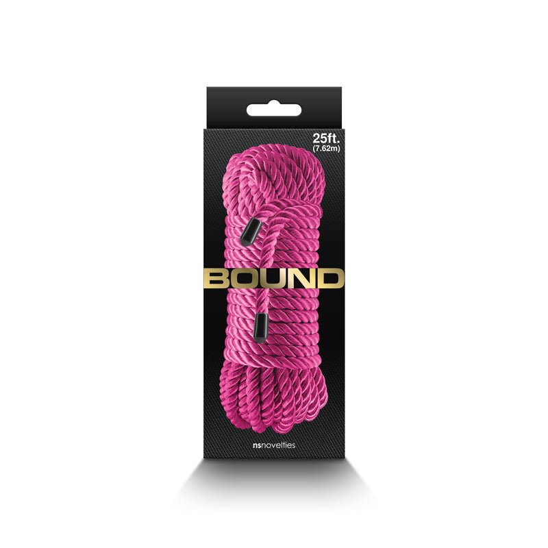 Bound Rope - Pink - Pink Bondage Rope - 7.6 metre length - Silk and Sin