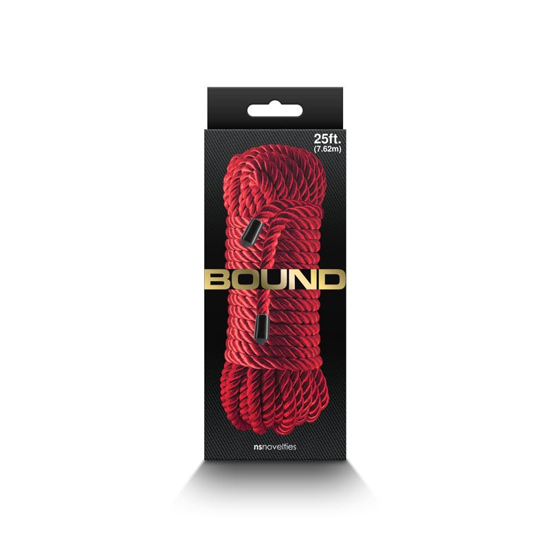 Bound Rope - Red - Red Bondage Rope - 7.6 metre length - Silk and Sin