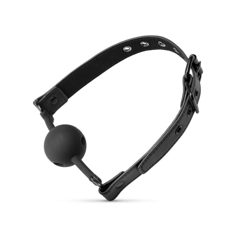 Breathable Silicone Ball Gag Black - Silk and Sin