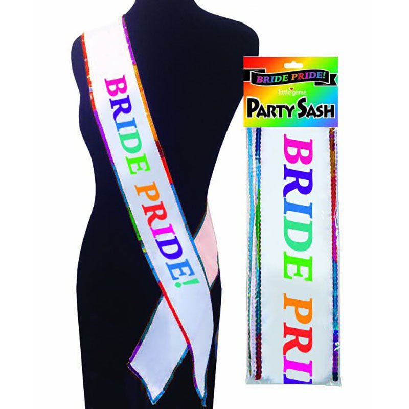 Bride Pride Sash - Hens Party Novelty - Silk and Sin