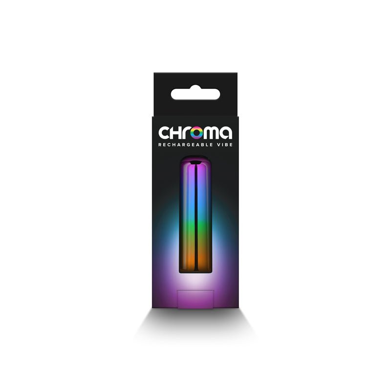 Chroma Rainbow - Small - Metallic Rainbow 6.8 cm USB Rechargeable Bullet - Silk and Sin