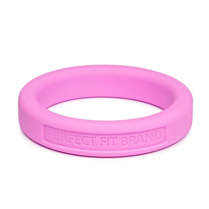 Classic Silicone Medium Stretch Penis Ring 44mm Pink - Silk and Sin