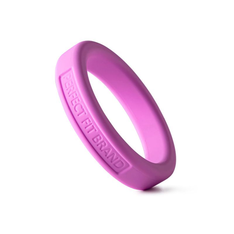 Classic Silicone Medium Stretch Penis Ring 44mm Pink - Silk and Sin