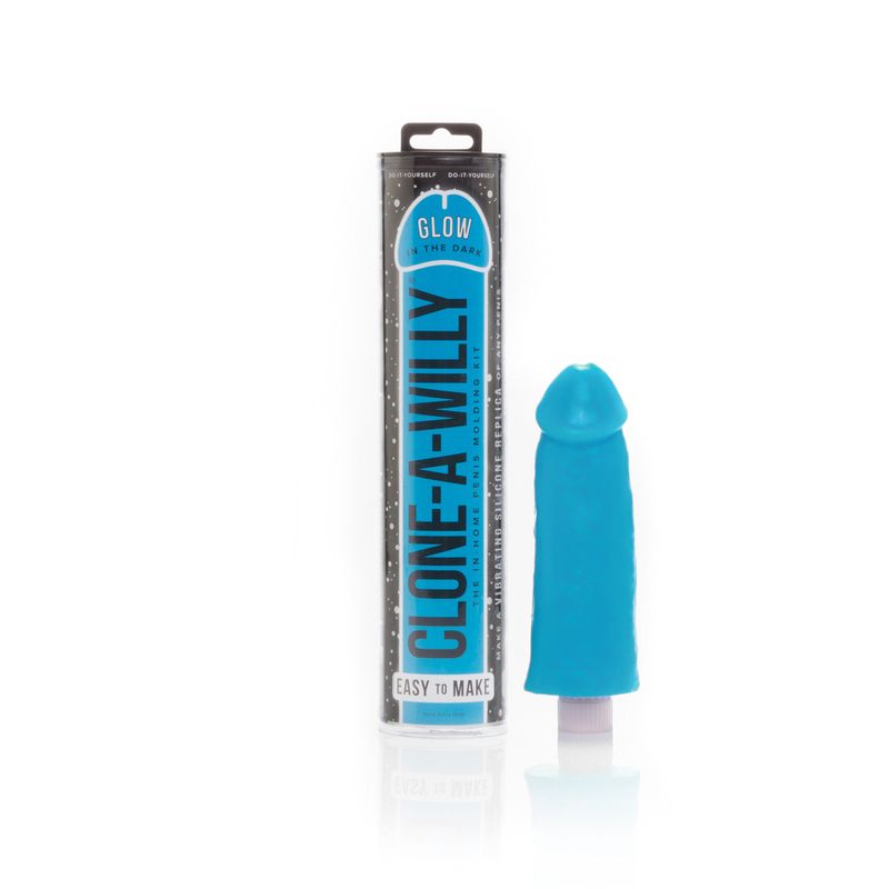 Clone a Willy Glow Blue - silkandsin