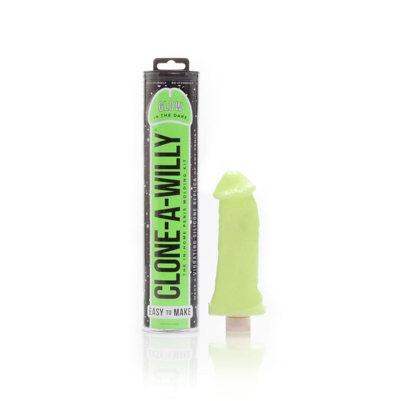 Clone a Willy Glow Green - silkandsin