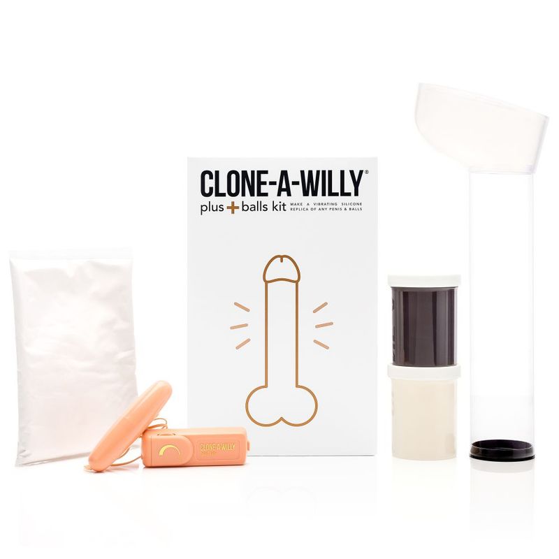 Clone a Willy Plus Balls Kit Dark Skin Tone - Silk and Sin